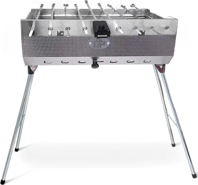 Produktbild von Mangal Set Taschkent 9er Drehspieß 230V Motor Spieße