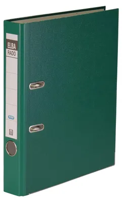 Produktbild von Elba Ordner A4, rado brillant, schmal, veredeltes Papier, grün, 1 Stück