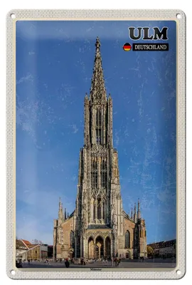 Produktbild von Blechschild Städte Ulm Deutschland Münster 20x30cm