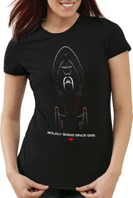 Produktbild von style3 Voyager Damen T-Shirt nine trek trekkie star, Größe:XS