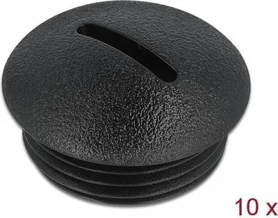 Produktbild von DeLOCK Verschlussstopfen M20 x 1,5 schwarz 10 Stück