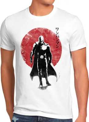 Produktbild von BaumwolleCloud Sunset Hero Herren T-Shirt saitama one anime punch cosplay