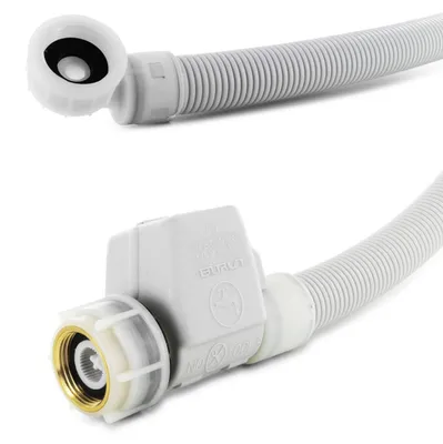 Produktbild von Aquastop Zuleitungsschlauch 1,5 m - Waschmaschine - Wassertanschlussschlauch - Gerade/Winkelanschlüsse - Maximal 60 °C - 10 bar Druck