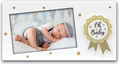Produktbild von ZEP Babyrahmen Vito Holzrahmen mit Dekoelement 10x15 cm Querformat