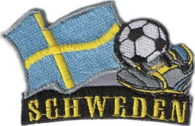 Produktbild von AUFNÄHER Bügeltransfer Patches Applikation - Fußball Schweden - 77931 - Gr. ca. 8 x 5 cm
