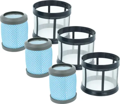 Produktbild von vhbw 6-tlg. Filter-Set kompatibel mit Hoover BH52210 Staubsauger - 3x Vormotor-Filter, 3x Nachmotor-Filter