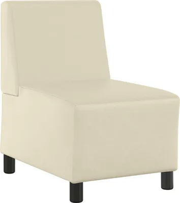 Immagine prodotto di vidaXL Divano modulare senza braccioli, color crema, 55 x 74 x 82 cm, in ecopelle