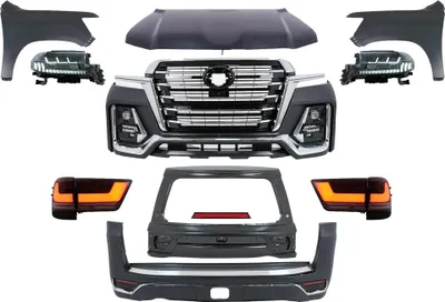Obrázek produktu pro Bodykit pro Toyotu Land Cruiser FJ200 modernizace 2008-2015 2022 Vzhled kapoty nárazníku.