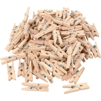 Produktbild von Creativ Company Wäscheklammern, L: 25 mm, B: 3 mm, 100 Stück 1 Box