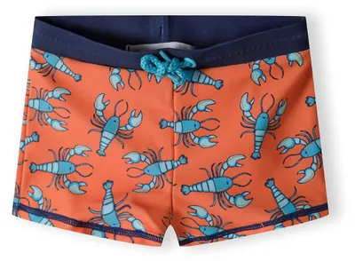 Minoti Badehose Orange für Jungen, Vorderansicht 2