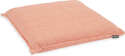 Produktbild von H.O.C.K. Brian Outdoor Sitzkissen 40x40x6cm orange weiß mit Biese kleingemustert