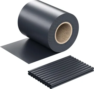 Produktbild von Sichtschutz Streifen, 35mx19cm anthrazit aus PVC 450g/m², mit 20 Clips, Zaunfolie