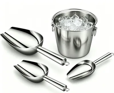 Produktbild von 3er-Set Eisschaufel,Futterschaufel,Kleine Schaufel,Eiswürfel Schaufel,Mehlschaufel Edelstahl,Für Futter Kaffee Lebensmittel,Für Küche,Vielseitig