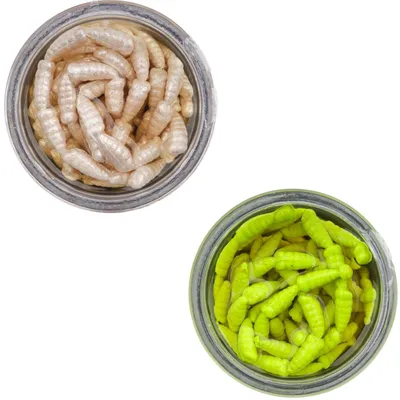 Produktbild von Berkley Gulp! Alive! Waxies - 40 Forellenköder, Farbe:Chartreuse
