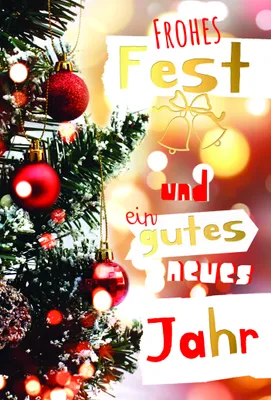 Produktbild von A - Weihnachten - Glückwunschkarte im Format 11,5 x 17
