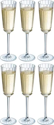 Obrázek produktu pro Cristal d'Arques Skleničky na šampaňské Macassar 170 ml - 6 kusů