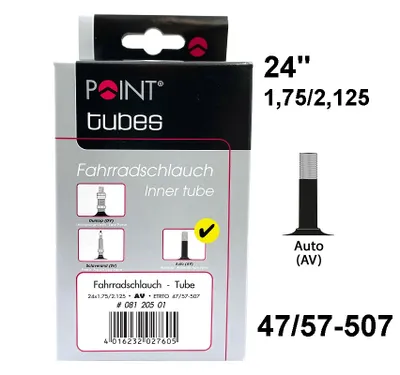 Obrázek produktu pro Duše na kolo Point 24" 24x1,75/2,125 – 47/57-507 – AV
