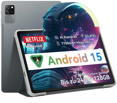 Produktbild von Blackview Tab 60 Pro 10" Tablet, Dual 4G SIM, Android 15, 12GB(4+8) RAM + 128GB ROM, Unisoc T606 Octa-core