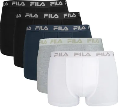 Produktbild von FILA Herren Boxer Shorts, 5er Pack - Logobund, Urban, Baumwolle Stretch, einfarbig Mehrfarbig XL