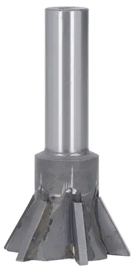 Produktbild von Schwalbenschwanzschneider, 60 mm, 60 Grad, 6 Schneiden, Fräswerkzeug mit geradem Universalschaft für Stahl