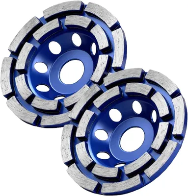 Produktbild von 2 Stück Diamant-Schleiftöpfe 100 mm für Beton, Stein, Granit und Mauerwerk