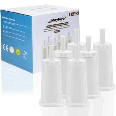 Image de Lot de 6 filtres à eau pour machines à café Sage modèles SES 990/980/500/878/875/880/920/810, référence BES008
