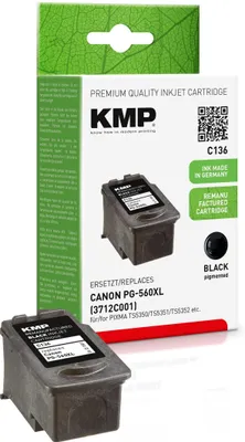 Produktbild von KMP C136 Druckerpatrone kompatibel mit Canon PG-560XL schwarz