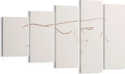 Produktbild von Bild auf Leinwand - Leinwandbild - 5 Teile - Skizze Nacktheit Frau - 100x60cm - Wand Bild - Wanddeko - Wandbilder - Leinwanddruck - Bilder - Wanddekoration - Leinwand bilder - Wandbild - EG100x60-4552