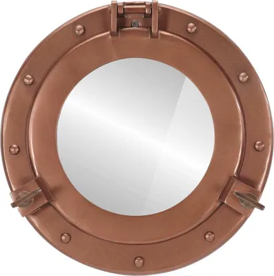 Produktbild von vidaXL Bullaugen-Spiegel Wandmontage Ø30 cm Aluminium und Glas