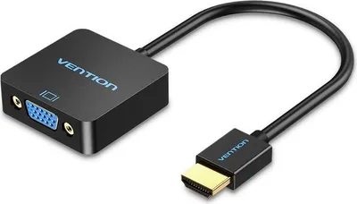 Produktbild von Vention HDMI zu VGA Konverter mit Micro USB Buchse und Audio Port 0.15m Schwarz