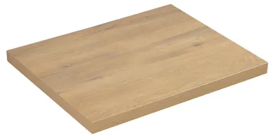 Productafbeelding van Badplaats Wastafelblad Angela 60 x 48 x 3,5 cm – Eiken – Wastafelblad voor Onderkast