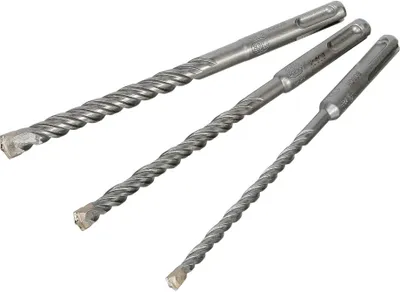 Image de Bosch SDS-plus-5 - Jeu de forets - Pour béton, maçonnerie, béton armé - 3 pièces - 6 mm, 8 mm, 10 mm - SDS-plus