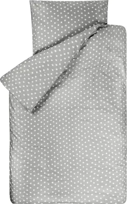 Produktbild von Bink Kinderbettwäsche Sterne grau 100 x 135