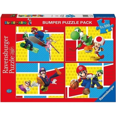 Zdjęcie produktu dla Ravensburger Super Mario, 100 szt., Kreskówki