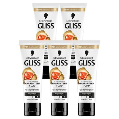 Obrázek produktu pro Gliss Kur Hair Tip Fluid Oil Nutritive s pečujícími oleji 50ml 5-pack