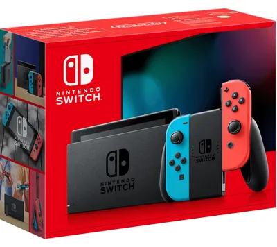 Obrázek produktu pro Konzole Nintendo Switch s vylepšeným výkonem baterie, barva neonově červená/neonově modrá