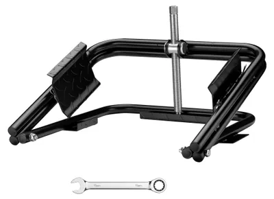 Produktbild von Wiltec Wagenheber für Wohnmobil bis 1360 kg, Nivellierer Wohnwagen 14“-15“ Reifen, robuster Ausgleichskeil Stahl, Auffahrkeil inkl. Schraubenschlüssel