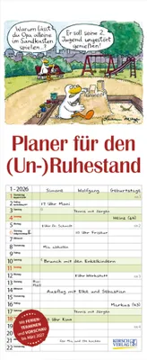 Produktbild von Korsch Kalender Familientimer Planer für den (Un-)Ruhestand 2026