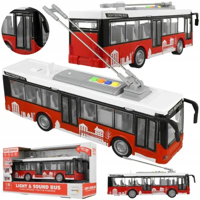 Produktbild von Sferazabawek Stadtbus Trolejbus mit Licht, Sound, Friktionsantrieb