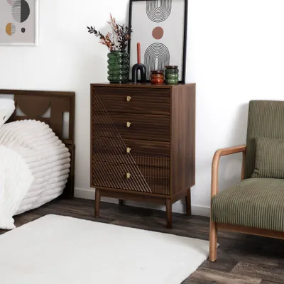 Image de Commode - HOME DECO FACTORY - Tiffany - Rétro-chic - Marron