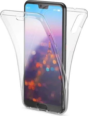 Obrázek produktu pro Huawei P20 – silikonové pouzdro s plným krytím, 5,8", TPU, 360°, průhledné