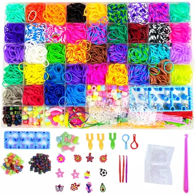 Loomband-Set 4000+ mit Zubehör für Kinder
