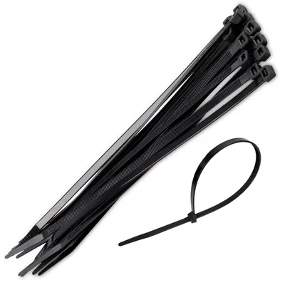 Produktbild von Kabelbinder 8 mm x 300 mm 25 Stück Typ KRT556012 Schwarz