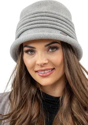 Produktbild von Vivisence damen hut eleganter wintermütze warm und gemütlich kopfbedeckung an winter und herbst warm dick strickmütze, klassisch mütze für frauen, hergestellt in der eu, hellgrau, einheitsgröße