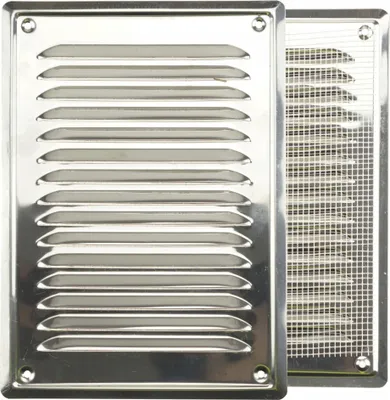 Produktbild von Metallische Kaminventilationsgitter 14X21 Cm FEINZ Langlebig Edelstahl Rostfrei