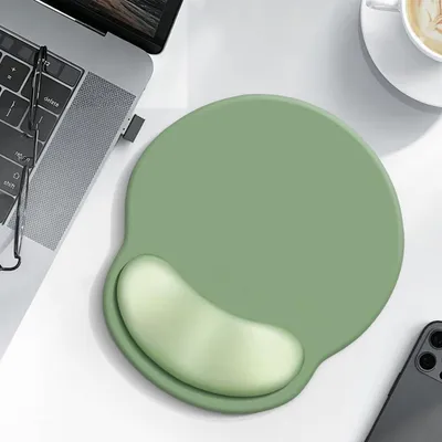 Produktbild von Ergonomisches Mauspad mit Gelkissen und Handauflage Grün