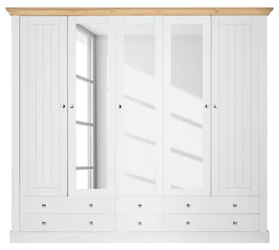 Produktbild von home24 Massiver Drehtürenschrank - Kiefer - 228 cm