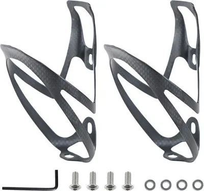 Produktbild von Ultraleichtes Fahrradflaschenhalter Set schwarz 72mm