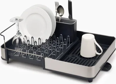 Produktbild von Joseph Joseph Extend™ Steel Ausziehbarer Geschirrkorb mit Ablaufstutzen - Grau