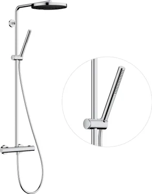 Immagine prodotto di hansgrohe Pulsify S PURO Système de douche 260, 1jet, Ecostat Fine, EcoSmart, douchette à main 1jet, 24223000, 24223000